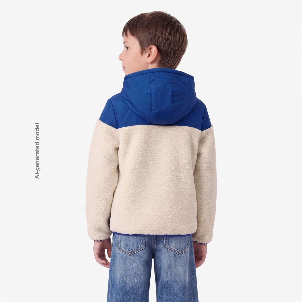 K-WAY ENFANT - P. SAMSON 4.0 ORSETTO Blue Royal Marine / White Tofu