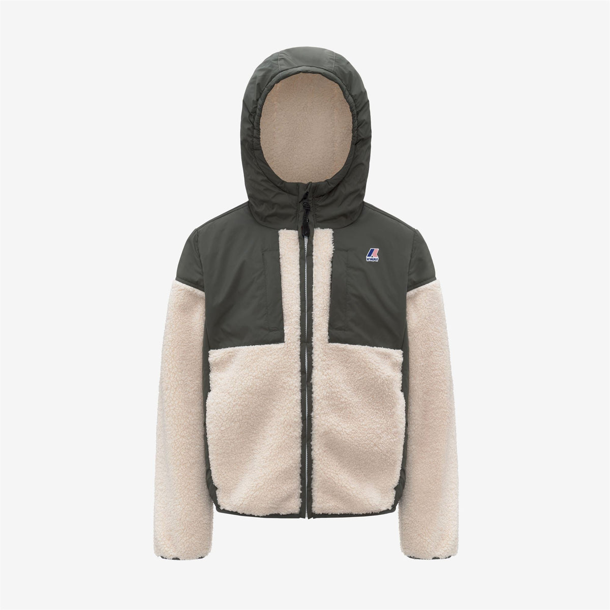 K-WAY ENFANT - P. SAMSON 4.0 ORSETTO Green Blackish / Ecru