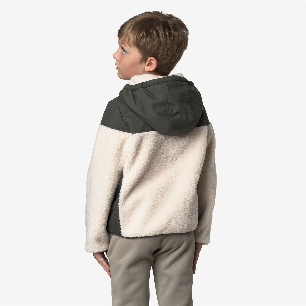 K-WAY ENFANT - P. SAMSON 4.0 ORSETTO Green Blackish / Ecru