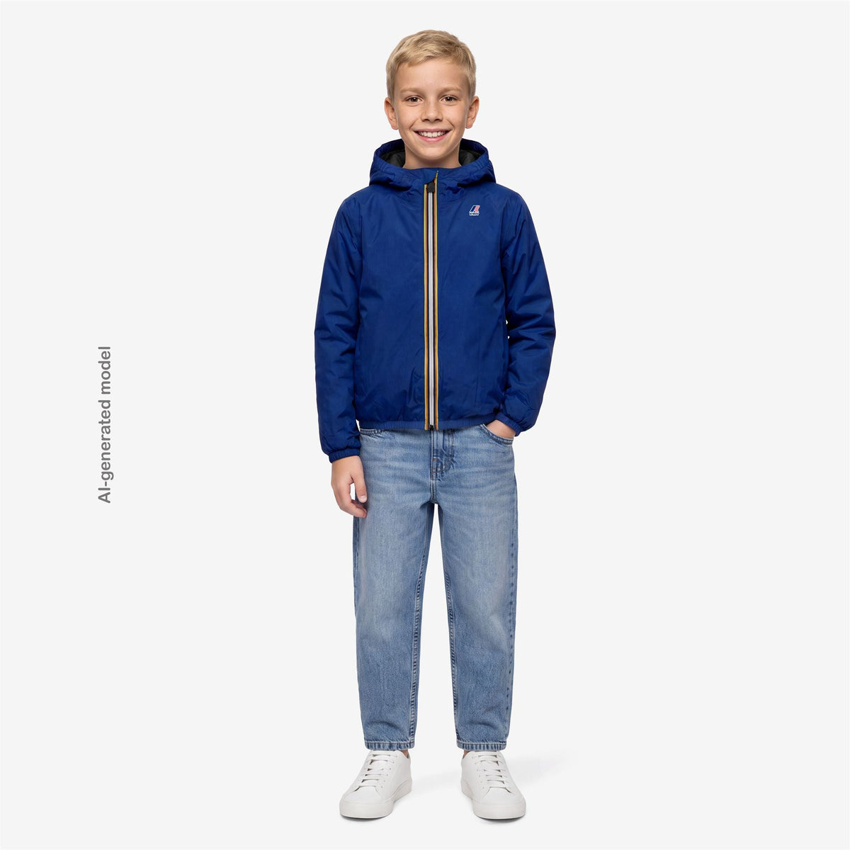 K-WAY ENFANT - P. LE VRAI 4.0 CLAUDE WARM Blue Royal Marine