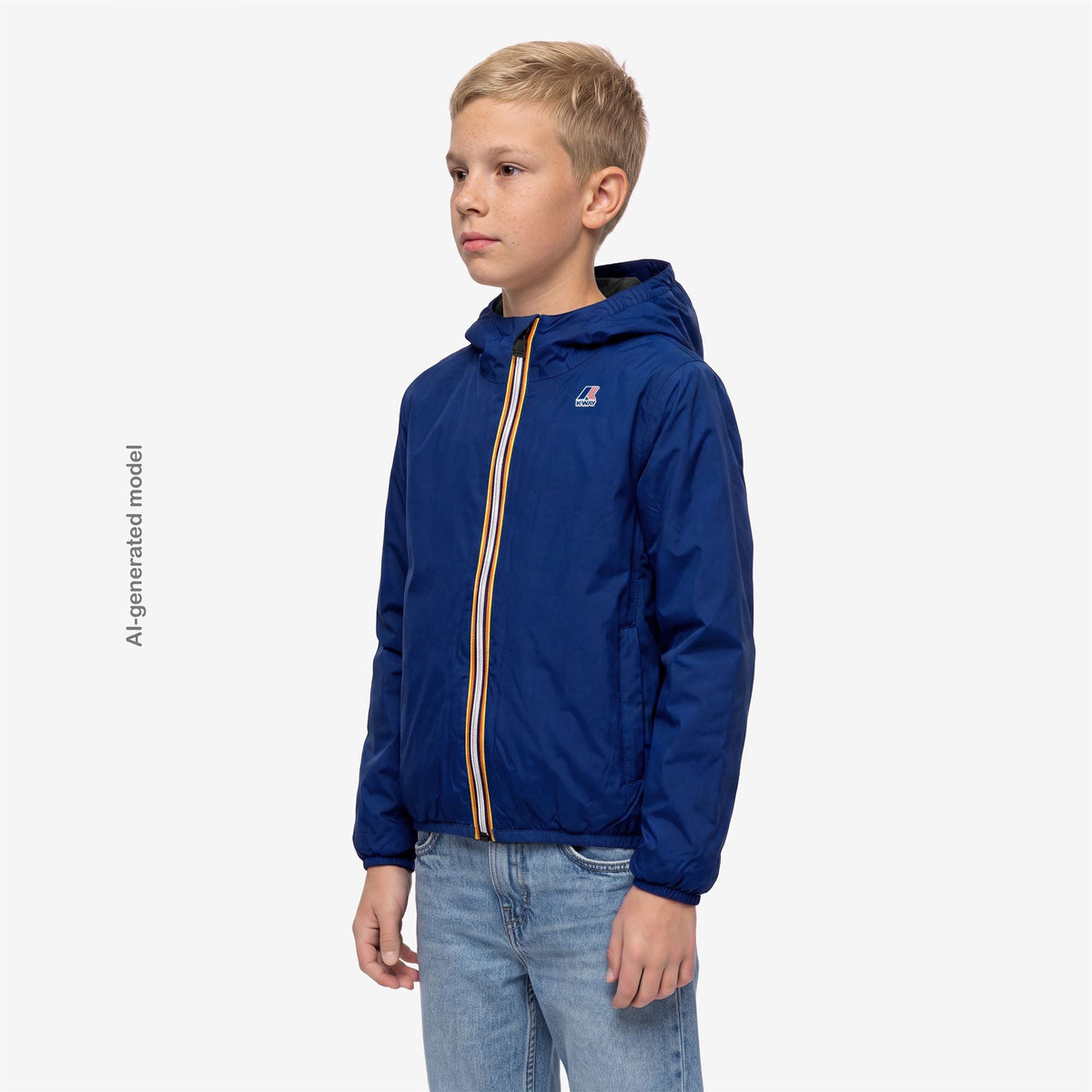 K-WAY ENFANT - P. LE VRAI 4.0 CLAUDE WARM Blue Royal Marine