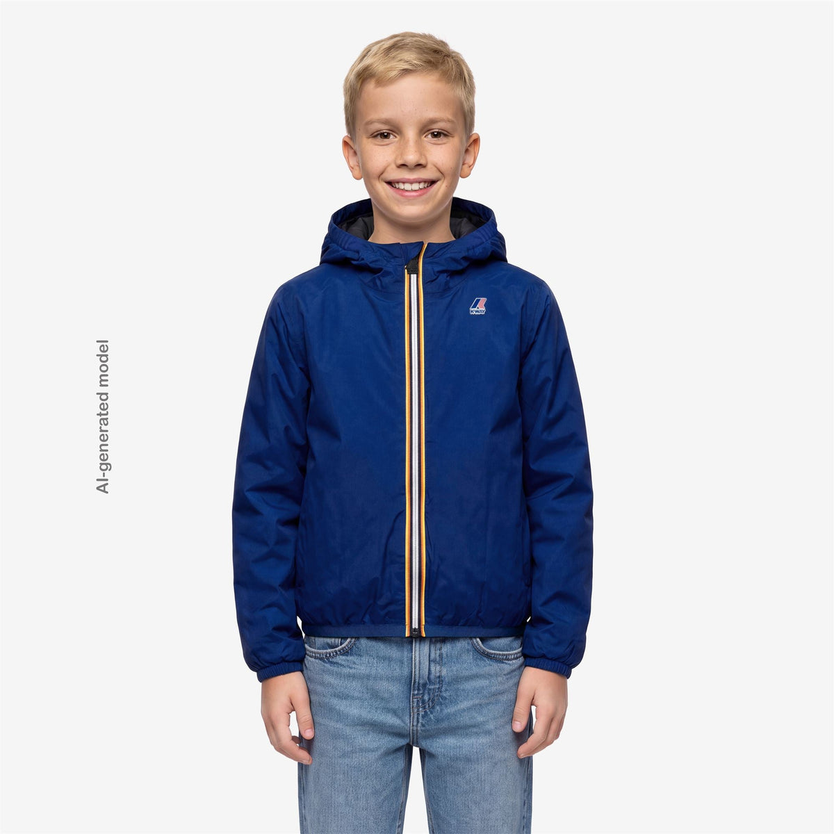 K-WAY ENFANT - P. LE VRAI 4.0 CLAUDE WARM Blue Royal Marine