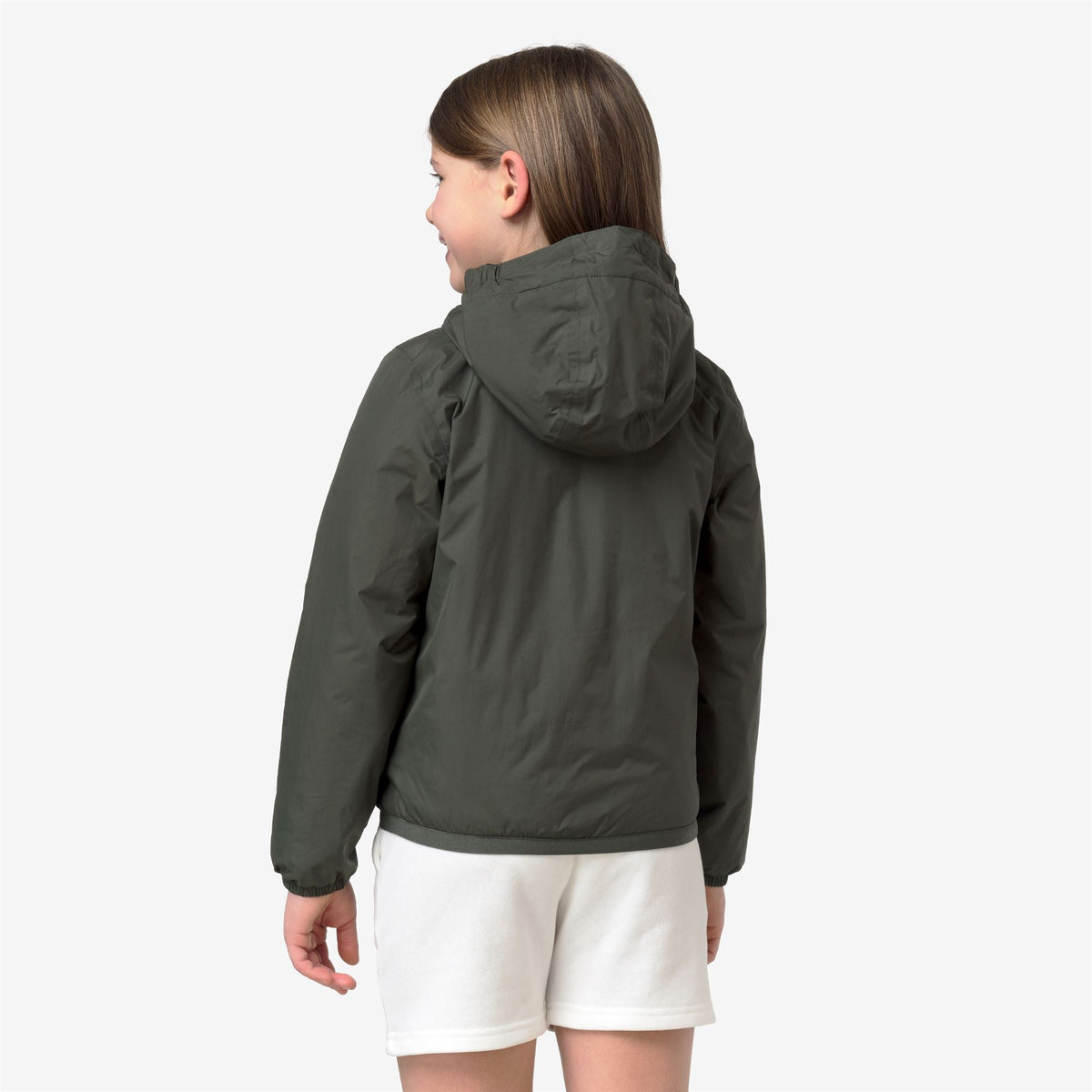 K-WAY ENFANT - P. LE VRAI 4.0 CLAUDE WARM Green Blackish