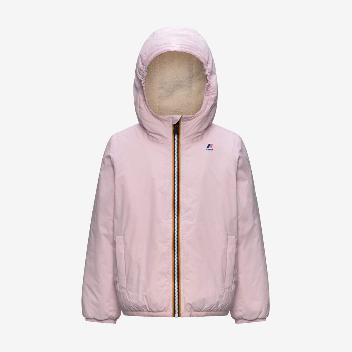 K-WAY ENFANT - P. LE VRAI 4.0 CLAUDE ORSETTO Pink Sallow