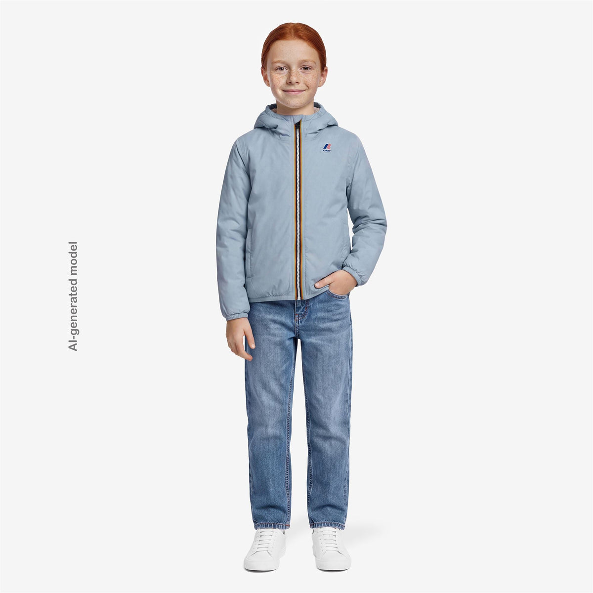 K-WAY ENFANT - P. LE VRAI 4.0 CLAUDE ORSETTO Blue Sub