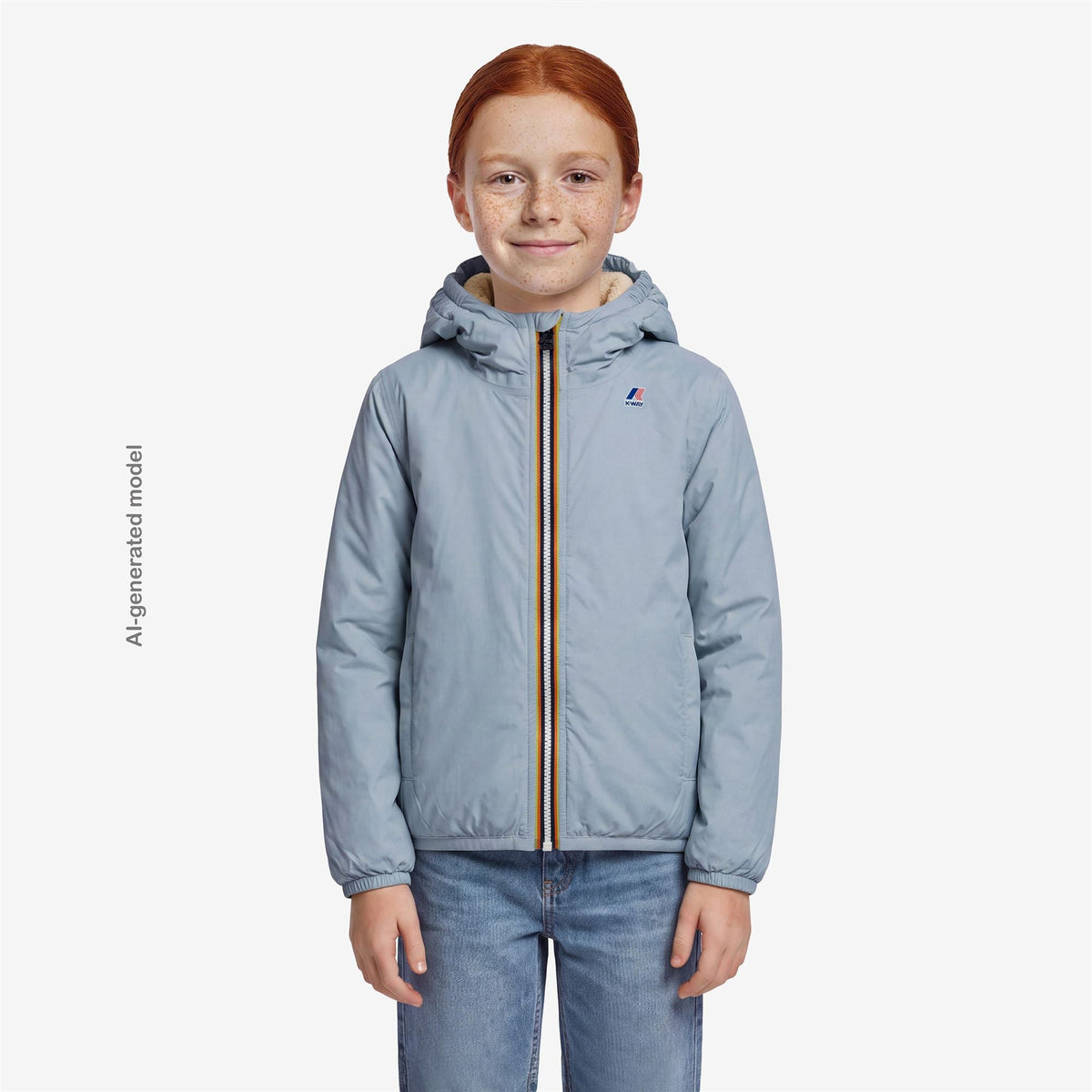 K-WAY ENFANT - P. LE VRAI 4.0 CLAUDE ORSETTO Blue Sub