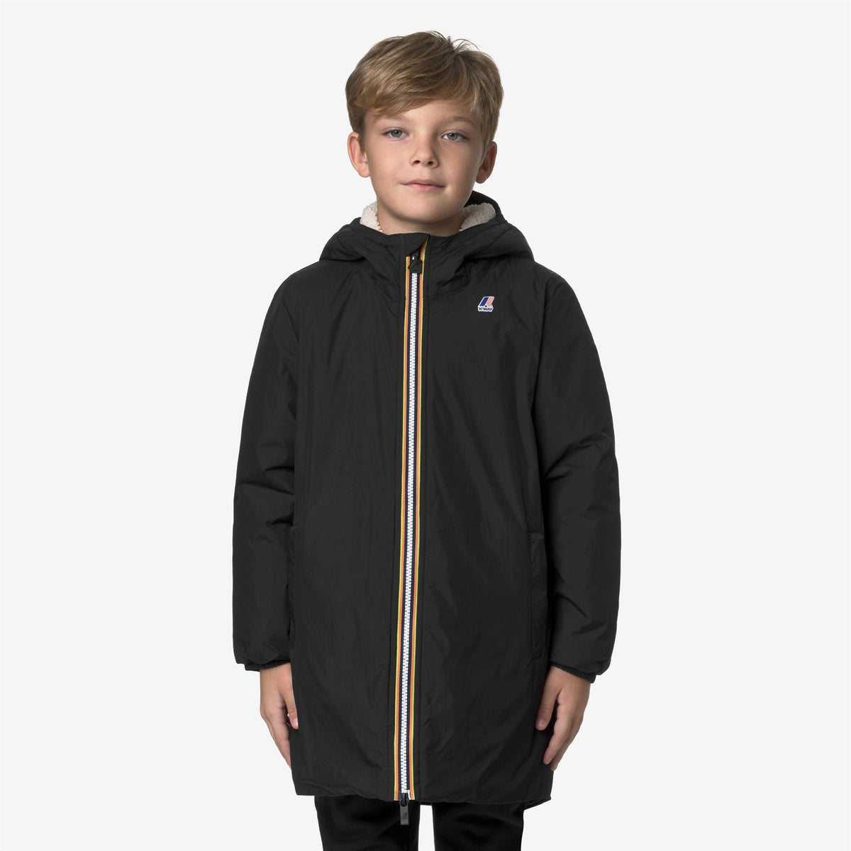 K-WAY ENFANT - P. LE VRAI 4.0 EIFFEL ORSETTO Black Pure