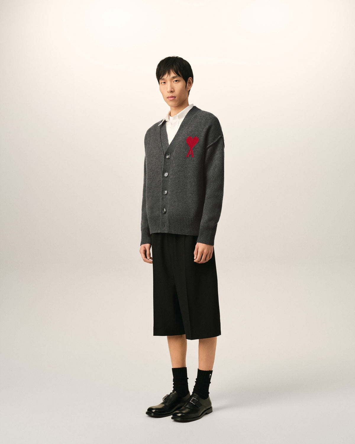 Cardigan Ami de Coeur en laine Gris