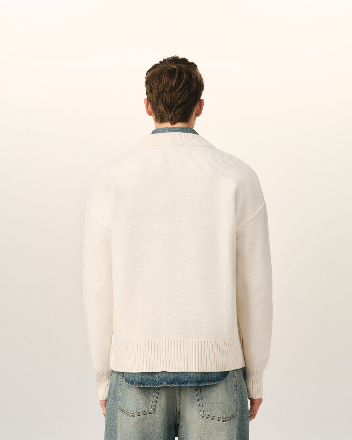 Cardigan Ami de Coeur en laine Naturel