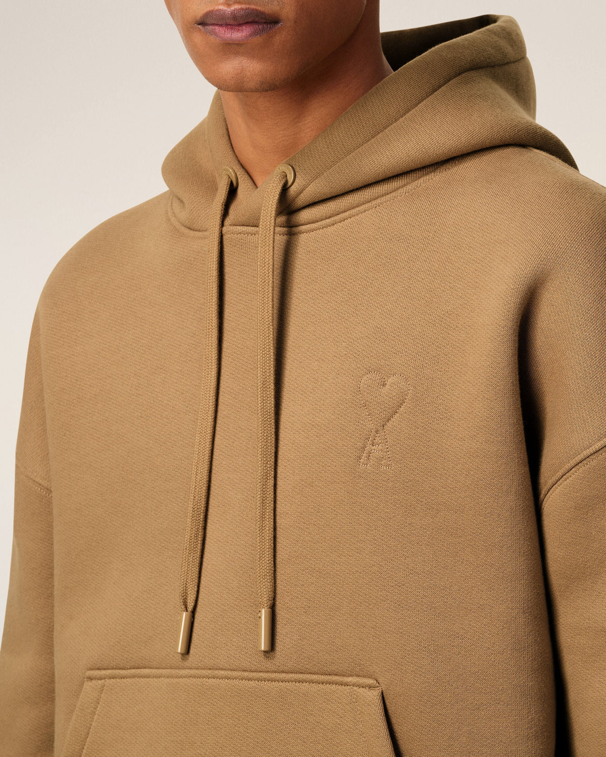 Hoodie Marron Ami De Coeur En Coton — CAMEL