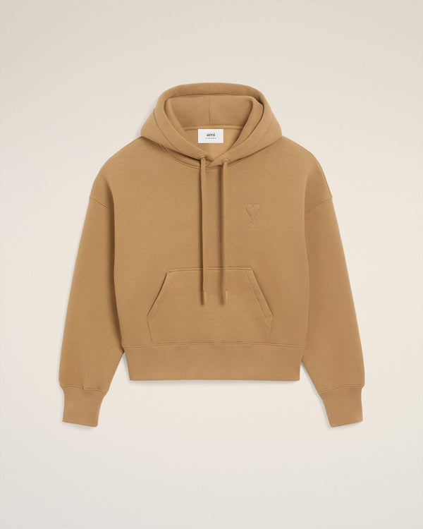 Hoodie Marron Ami De Coeur En Coton — CAMEL