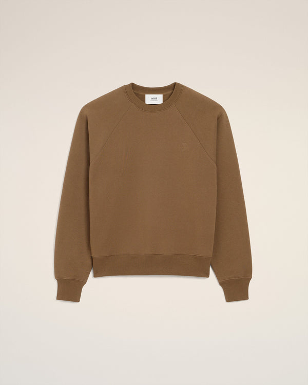 Sweatshirt Marron Ami De Coeur En Coton — NOISETTE