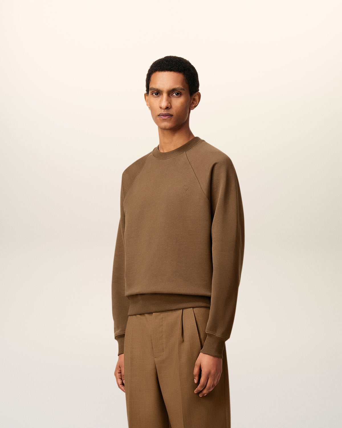 Sweatshirt Marron Ami De Coeur En Coton — NOISETTE