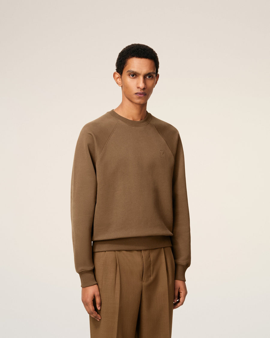 Sweatshirt Marron Ami De Coeur En Coton — NOISETTE