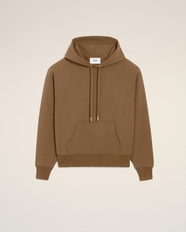 Hoodie Marron Ami De Coeur En Coton — NOISETTE