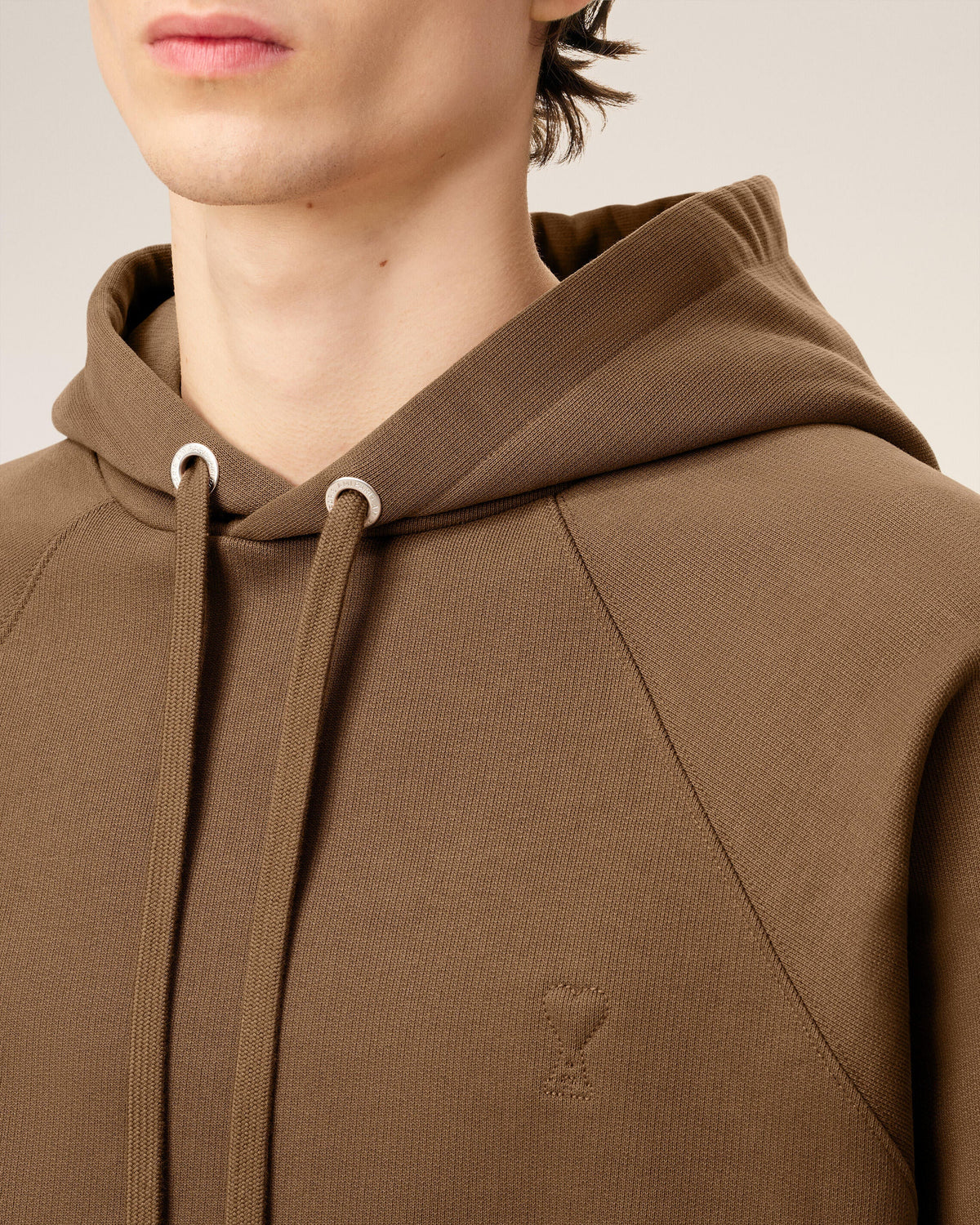 Hoodie Marron Ami De Coeur En Coton — NOISETTE