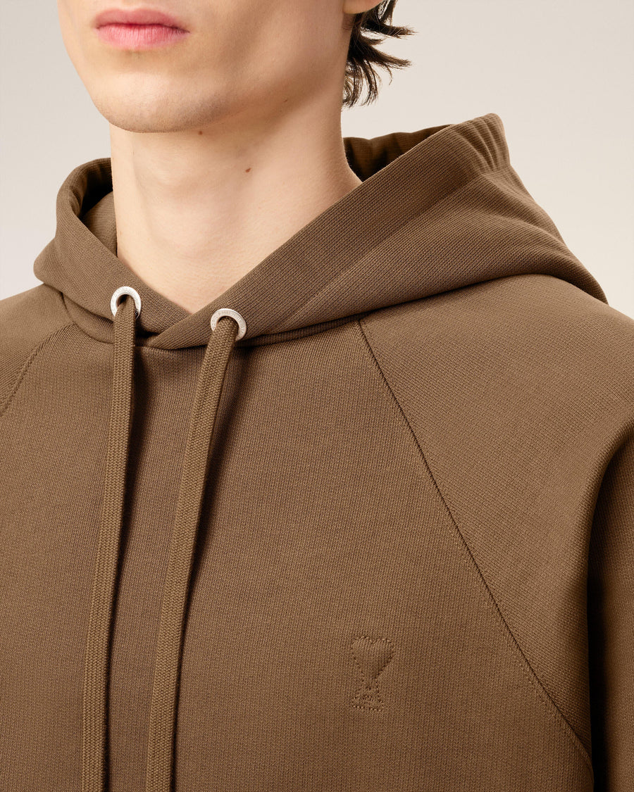 Hoodie Marron Ami De Coeur En Coton — NOISETTE