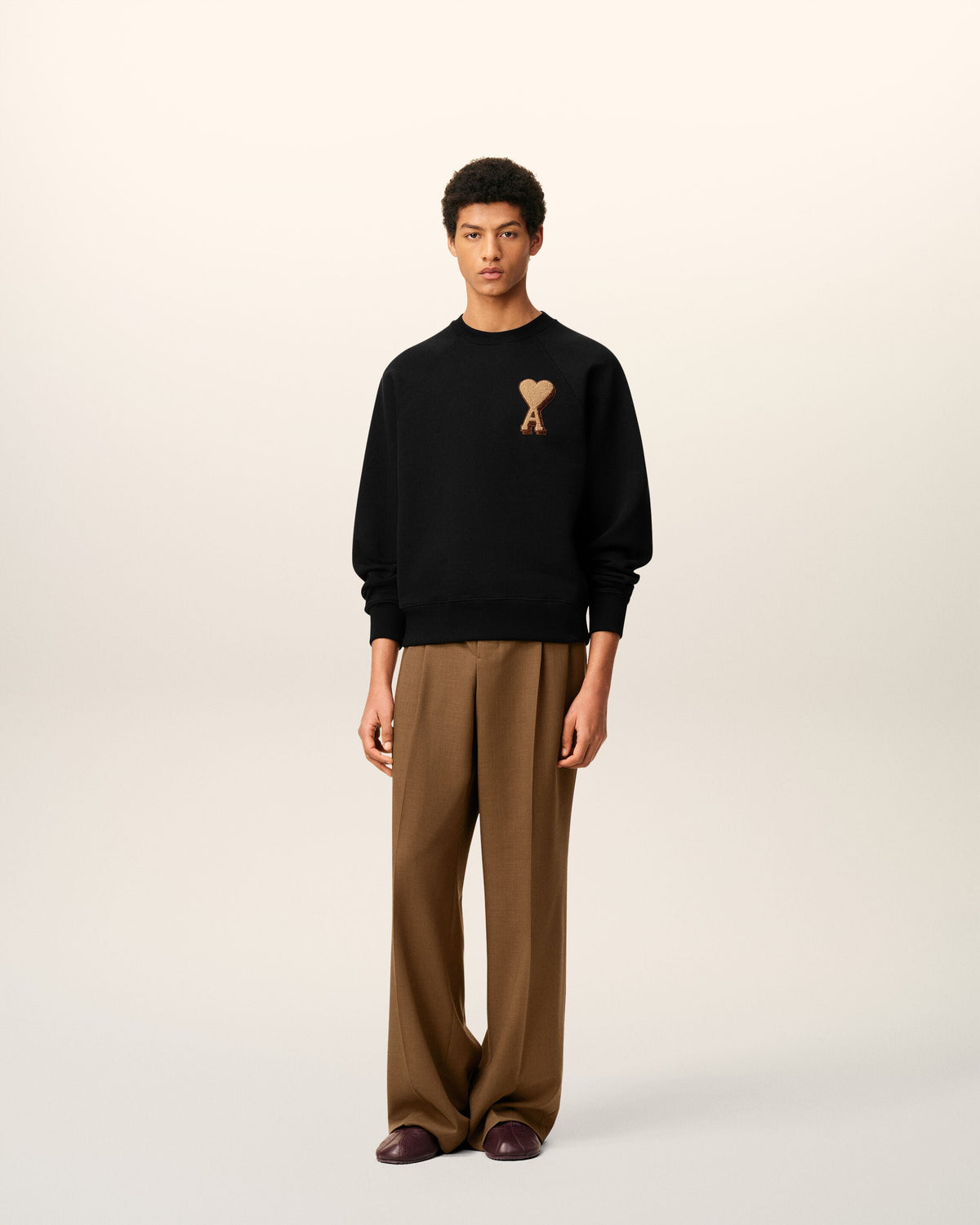 Sweatshirt Noir Ami de Coeur En Coton