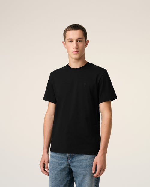 T-shirt Noir Ami de Coeur En Coton