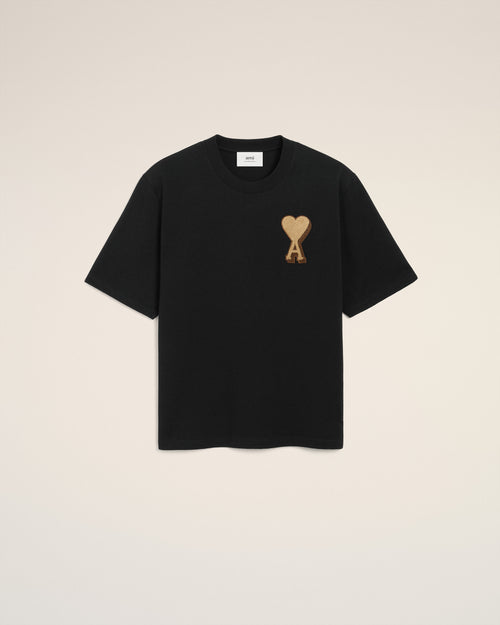T-shirt Noir Ami De Coeur En Coton