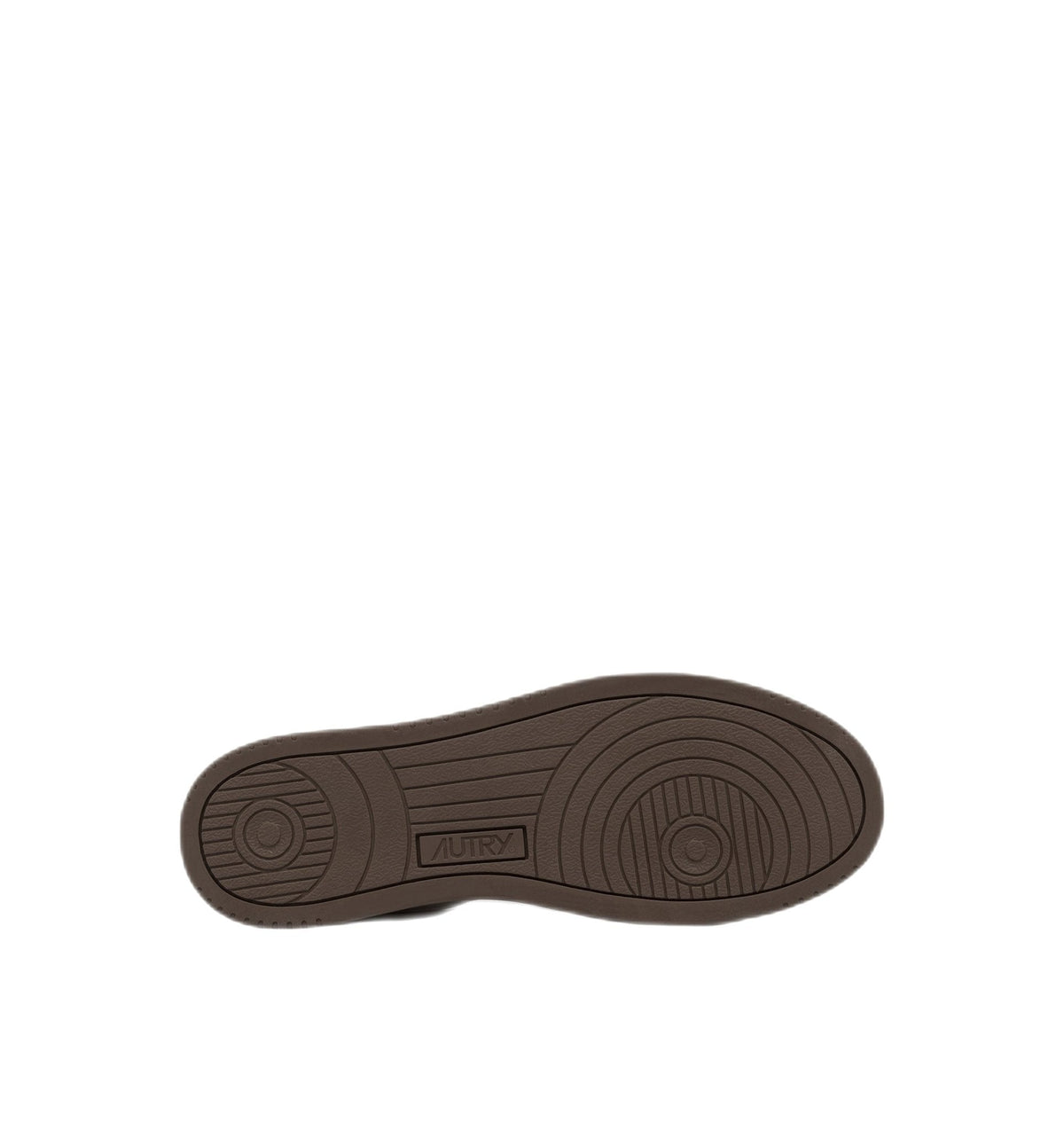 AUTRY - Basket basse Medalist cuir blanc et marron