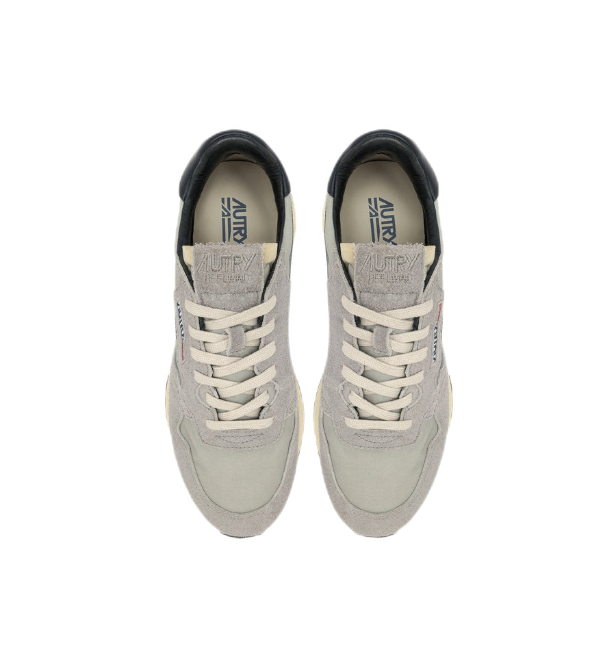 AUTRY - baskets basse Reelwind en daim et nylon gris