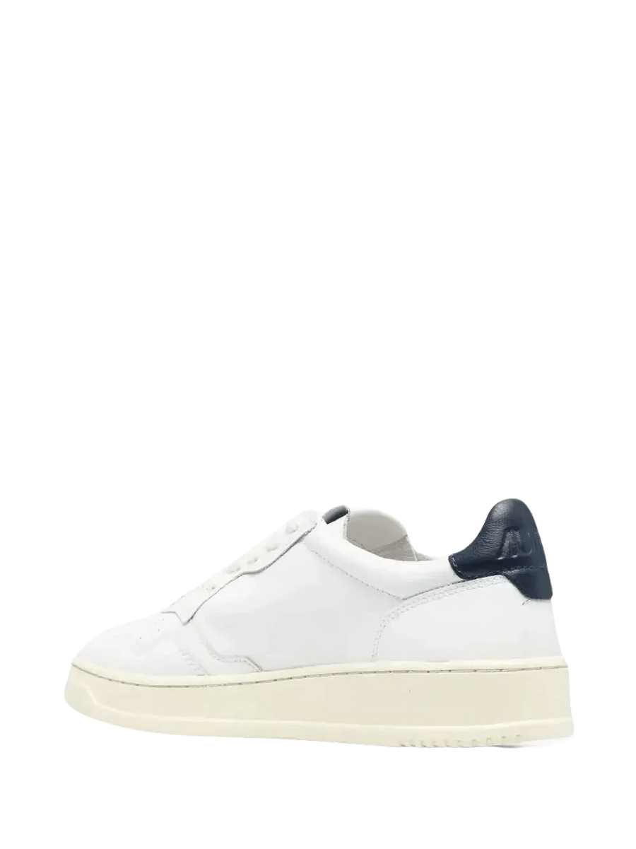 AUTRY - Baskets en Cuir Blanche et Bleu