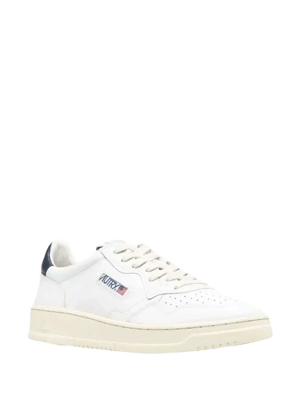 AUTRY - Baskets en Cuir Blanche et Bleu