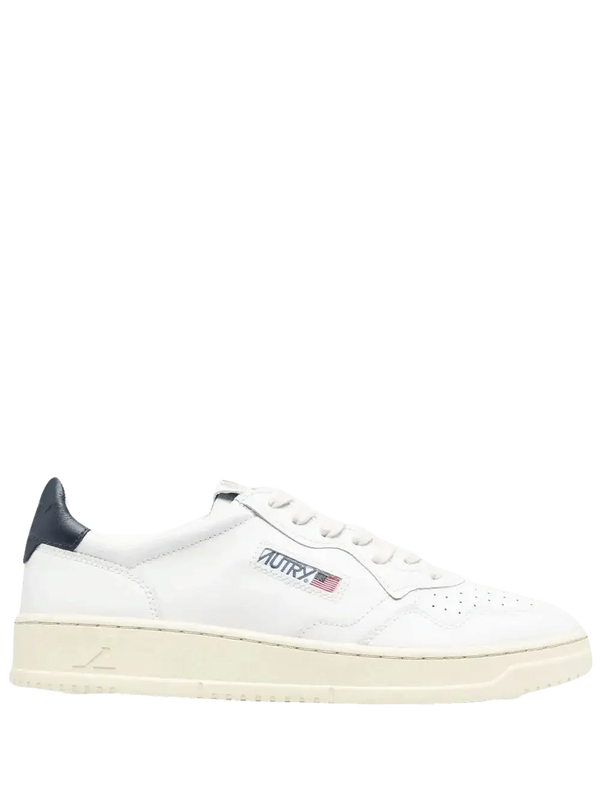 AUTRY - Baskets en Cuir Blanche et Bleu