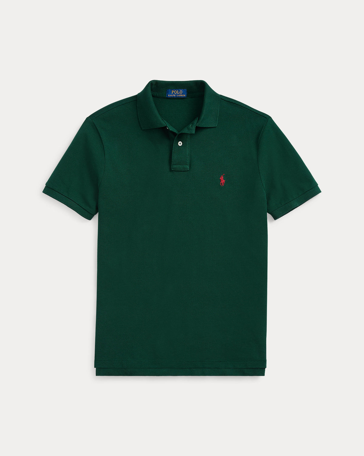 Polo Custom Slim Fit iconique en piqué College Green