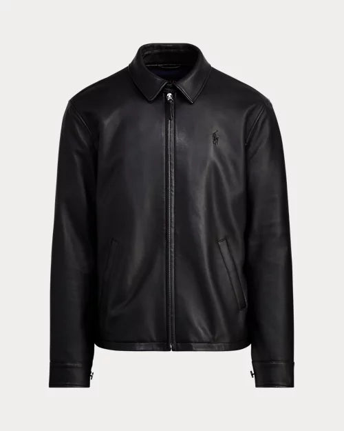 Veste en cuir — Brun bison