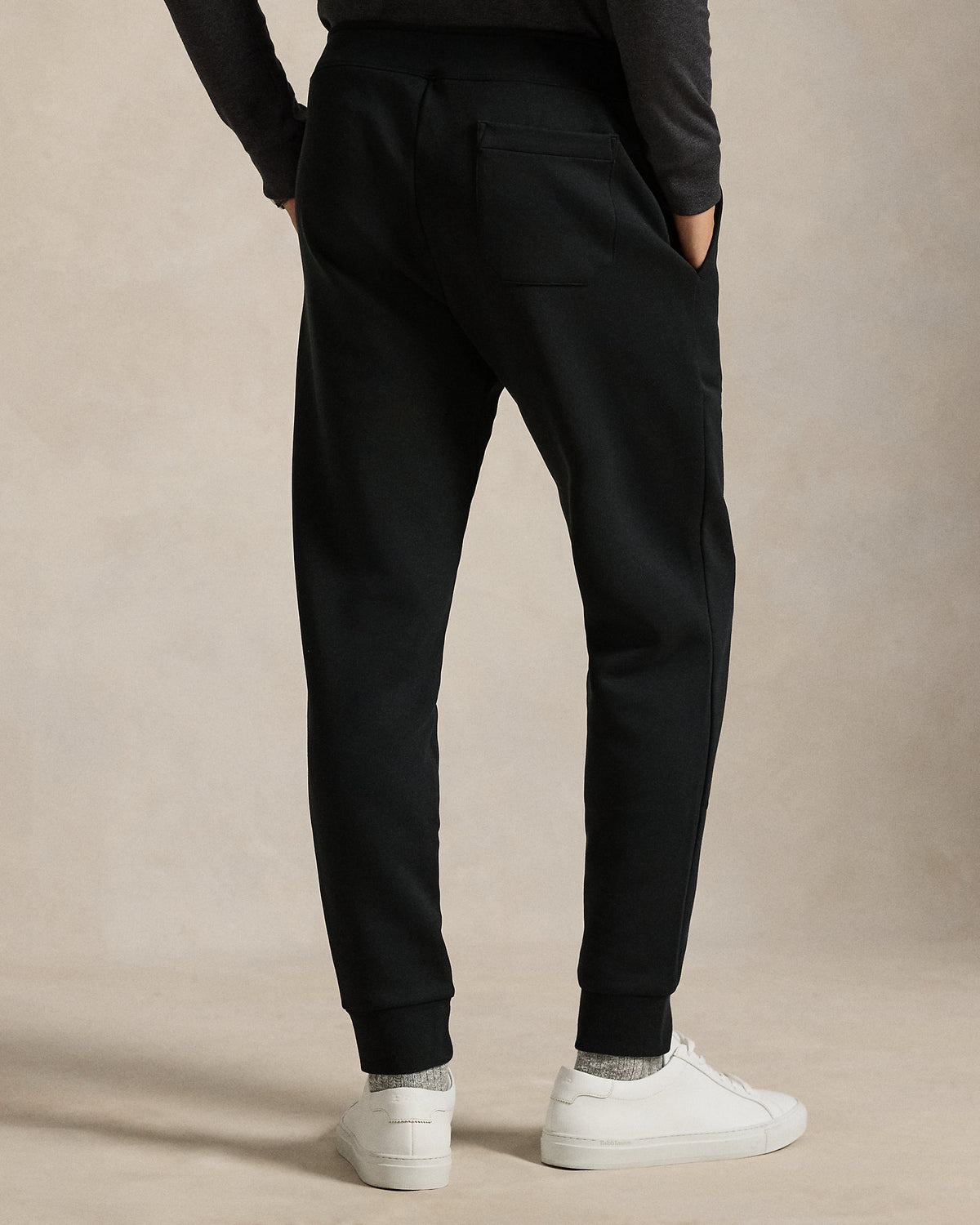 Pantalon de jogging jersey double Noir