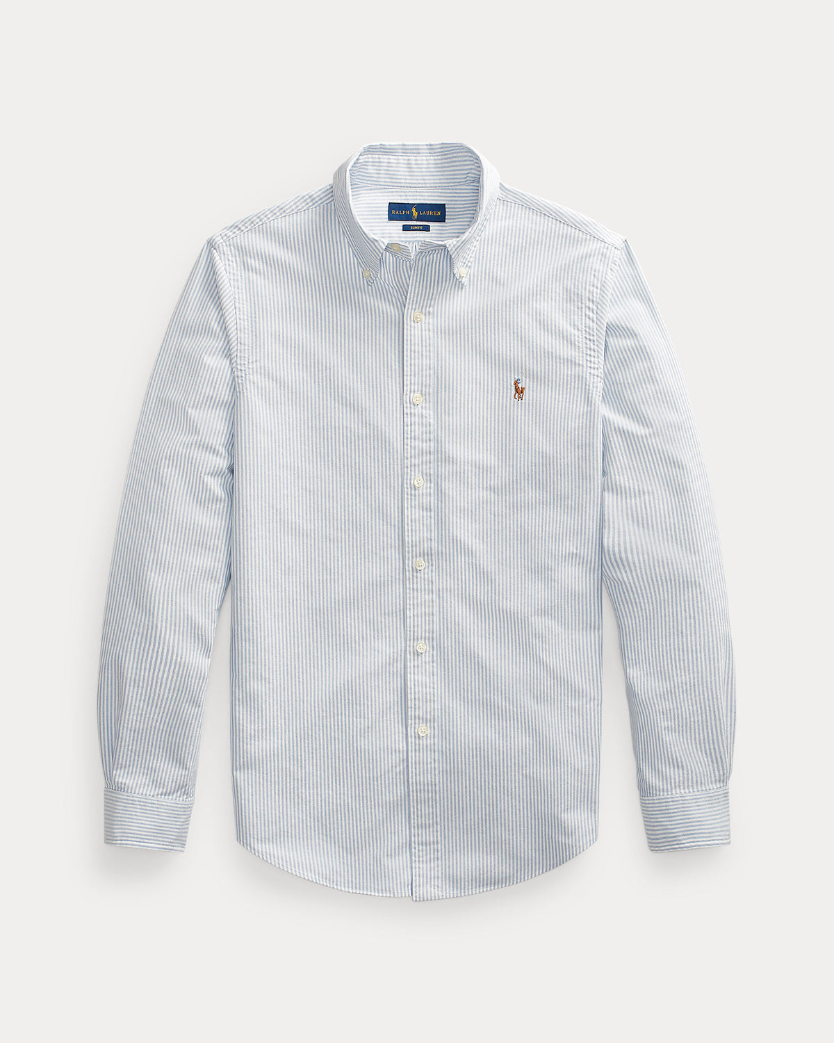 Chemise Oxford Slim Fit Bleu/Blanc rayé