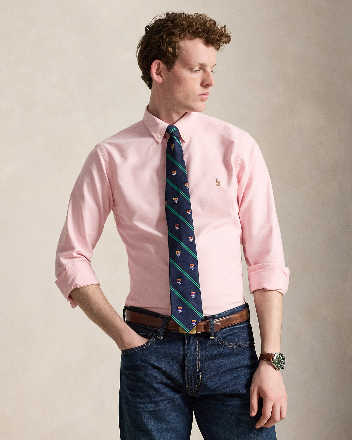 Chemise Oxford Slim Fit Rose