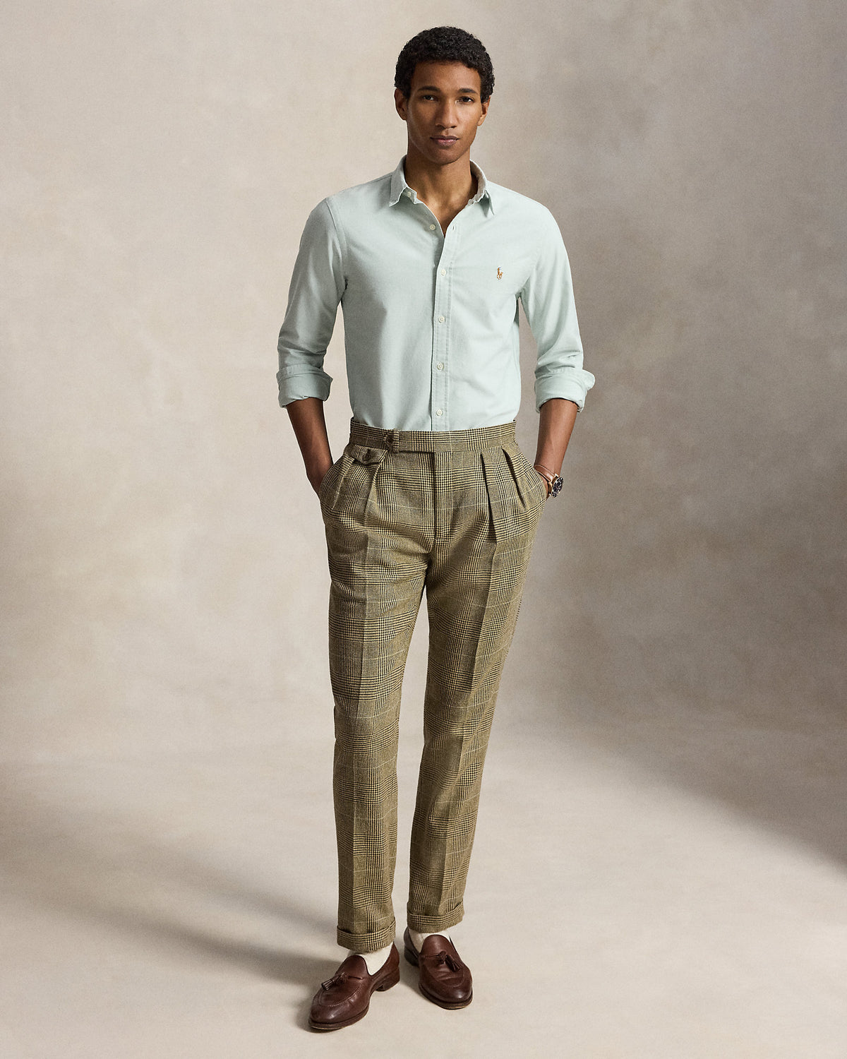 Chemise Oxford Slim Fit Menthe mystique