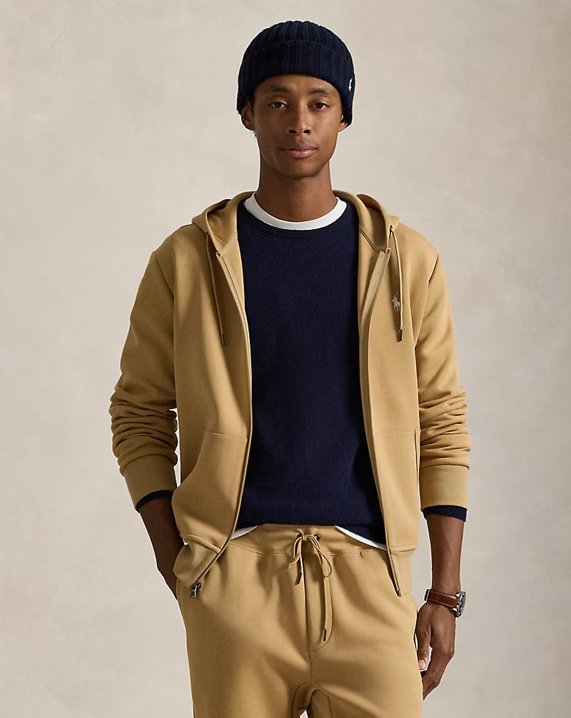 Sweat à capuche en maille double — Barclay chiné