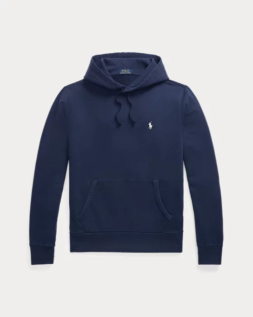 Sweat à capuche en molleton bouclé — Marine croisière