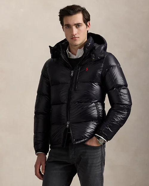 La doudoune brillante Gorham — Noir Polo brillant