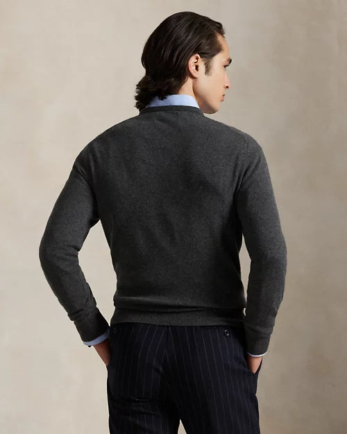 Pull col rond en laine